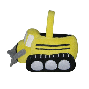 Custom Plush Yellow Tank Toy Basket for Kids/children/gift/Halloween/Easter