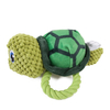 Adorable Durable and Stretch Resistant Turtle Design Pet Toy with Rope Suitable for Dog Chewing/Dog Training/Playing