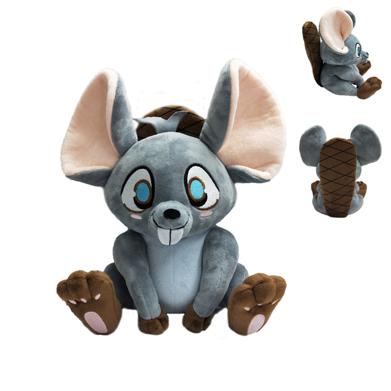 Custom Plush Grey Mouse Character Toys Lokwell Toys Co,. Ltd.