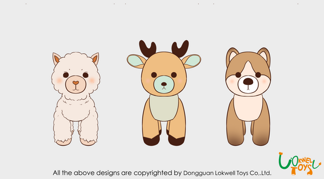 Lovely Cute Stuffed/Plush Alpaca/Deer Toy Manufacturer Animal OEM